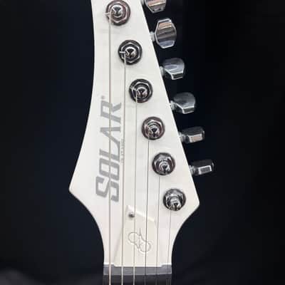 Solar E1.6Vinter Pearl White Matte Electric Guitar image 3