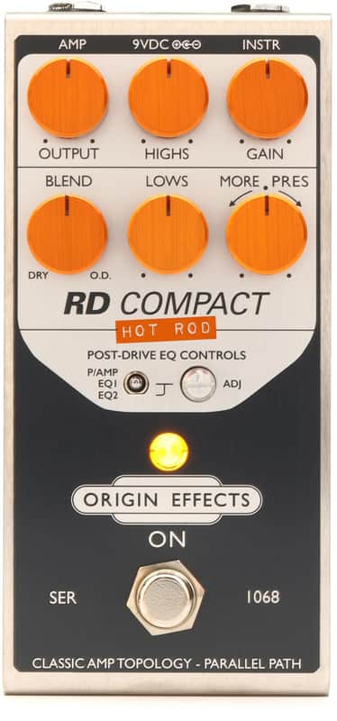 Origin Effects RD Compact Hot Rod Overdrive Pedal(RevivalDRIVE Compact Hot Rod) image 1