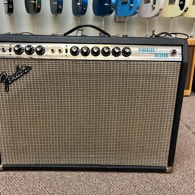 1976 Fender Silverface Vibrolux Reverb 2x10" Combo Amp image 1