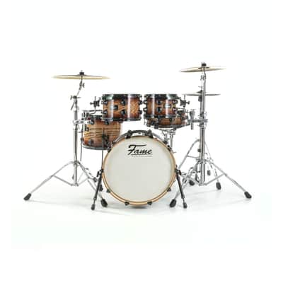 Fame Fortress Studio Shell Set Brown Burst - Drum Shell Set image 3