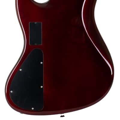 2014 Mike Lull M4V Fretless Dark Candy Apple Red - 2014 Mike Lull M4V Fretless Dark Candy Apple Red image 4