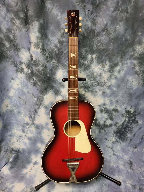 Vintage RARE 1963 US Strad Stella Parlor Guitar New Strings Pro Setup image 1