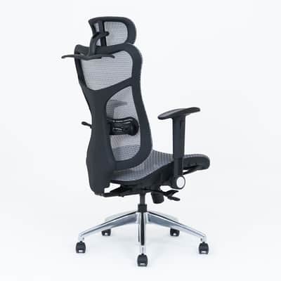 Wavebone Viking Studio Chair w/ Mesh Seat & Headrest – Ergonomic Recording Chair-White image 12