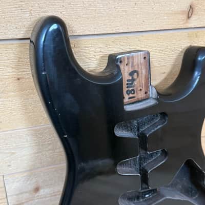 1814g Kohlin Guitars S-Type Roasted Pine replacement body Aged Nitro Relic Vintage Black Made in Sweden image 3