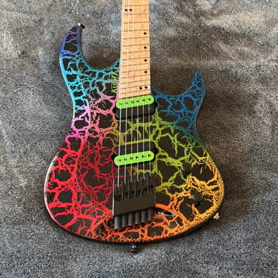 Kiesel Osiris Multiscale OM6 6-String Electric Guitar Crackle Finish USA American Fanned Frets 2020 image 2