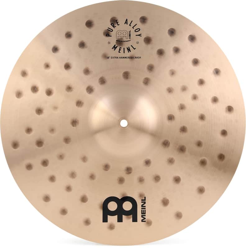 Meinl Cymbals Pure Alloy Crash Cymbal - 18 inch Extra Hammered image 1