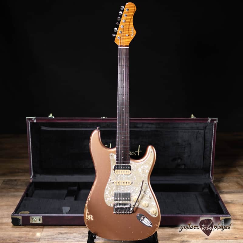 Shabat Lynx HSH Alder S-Style w/ Flame Roasted Maple & RW – Rose Gold image 1