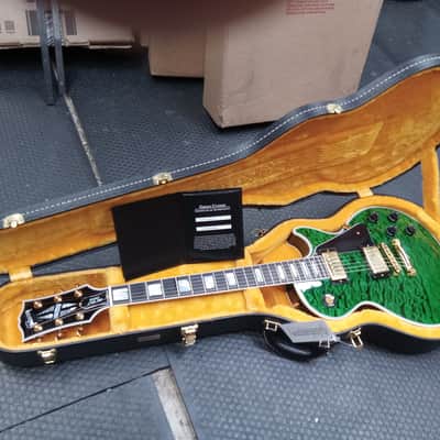 Gibson Les Paul Custom 5A Quilt Top in Transparent Green Gloss Made to Measure 2024 image 3
