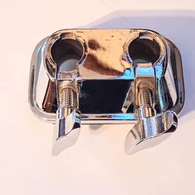 UNMARKED DOUBLE 3/4" diam TOM MOUNTING BRACKET-CHROME-FREE SHIP TO CUSA! image 4