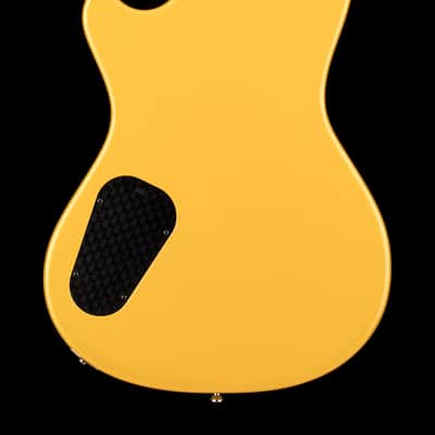 Powers Electric A-Type PF42 - Jet Black with Saffron Stripes #B512 image 2