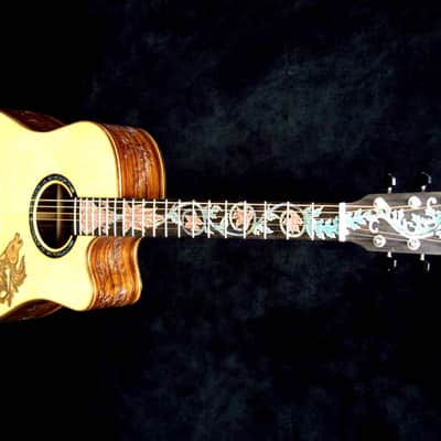 Blueberry Handmade Acoustic Guitar Dreadnought Taurus (Zodiac) built to order image 5