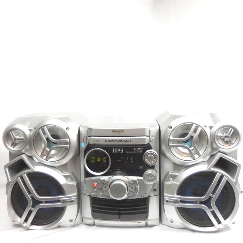 Panasonic SA-AK320 1980s / 90s silver Space Age Looking Boombox Hifi System image 1
