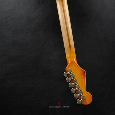 Fender Stratocaster Midnight Blue Pelham Dark Blue Heavy Relic Aged by East Gloves Customs image 20