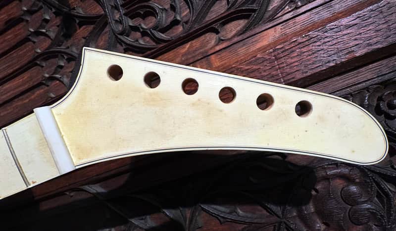 1988 Gibson Explorer guitar neck. NOS. Ivoroid fingerboard and headstock overlay. Custom NAMM guitar unfinished!!!