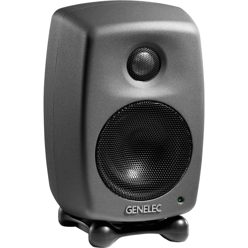 Genelec 8010A 3" Active Studio Monitor (Dark Grey) (Open Box, Brand New) image 1