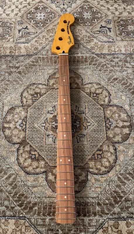 Fender Precision to Jazz Bass Conversion Neck, 20 Med Jumbo Frets, 12" Radius image 1