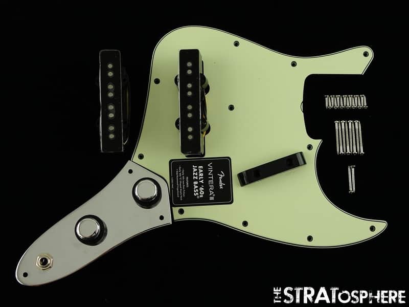 Fender Vintera III Early 60s Jazz Bass LOADED PICKGUARD Early 60s PU Mint Green image 1