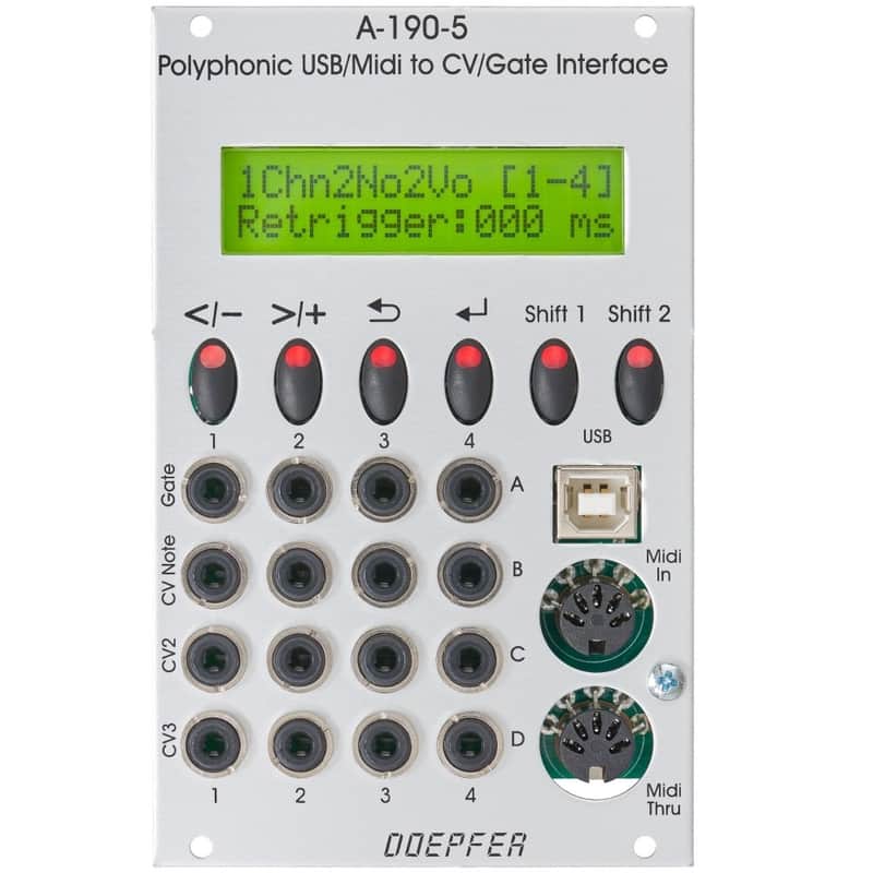 Doepfer a-190-5: Polyphonic USB/Midi-to-CV/Gate Interface image 1