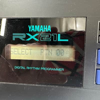 Buy used Yamaha RX-21L vintage drum machine with Latin sounds and power supply RX21L 1980s - Black metal