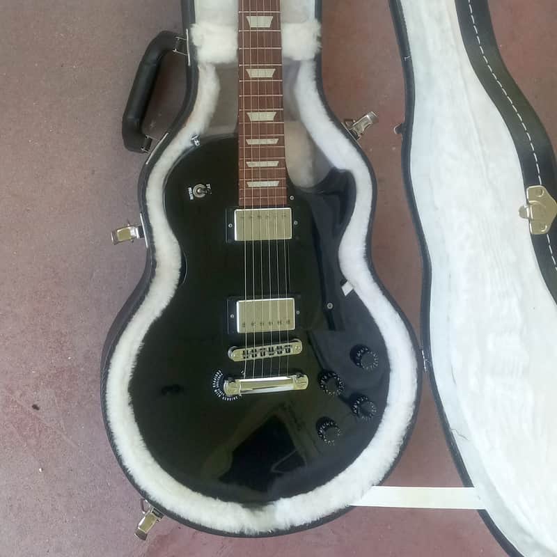 Immagine Mint Condition Gibson Studio 2012 Gloss Black Rosewood Fretboard w/ Original Hardshell Case - 1