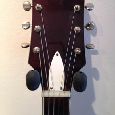Silvertone by Harmony 1454 Archtop Electric DeArmond, Bigsby 1964 Sunburst Airline image 10