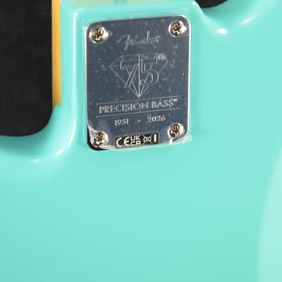 Fender 75th Anniversary Player II Precision Bass Seafoam Green Rosewood Fingerboard image 8