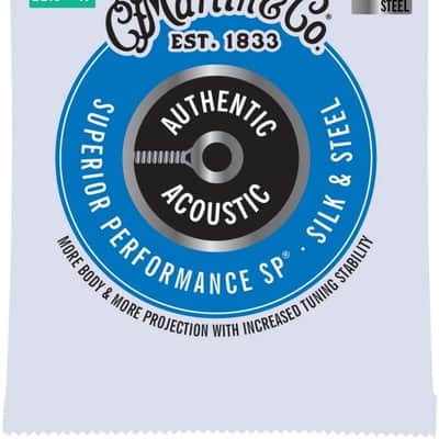 Martin MA130 Silk & Steel Authentic Acoustic Guitar Strings Custom Light 11.5-47 image 6