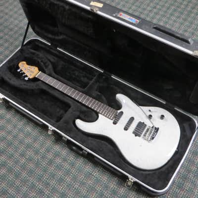 2016 Ernie Ball Music Man Luke III Custom Color Pearl White/Blue Sparkle! w/OHSC image 9