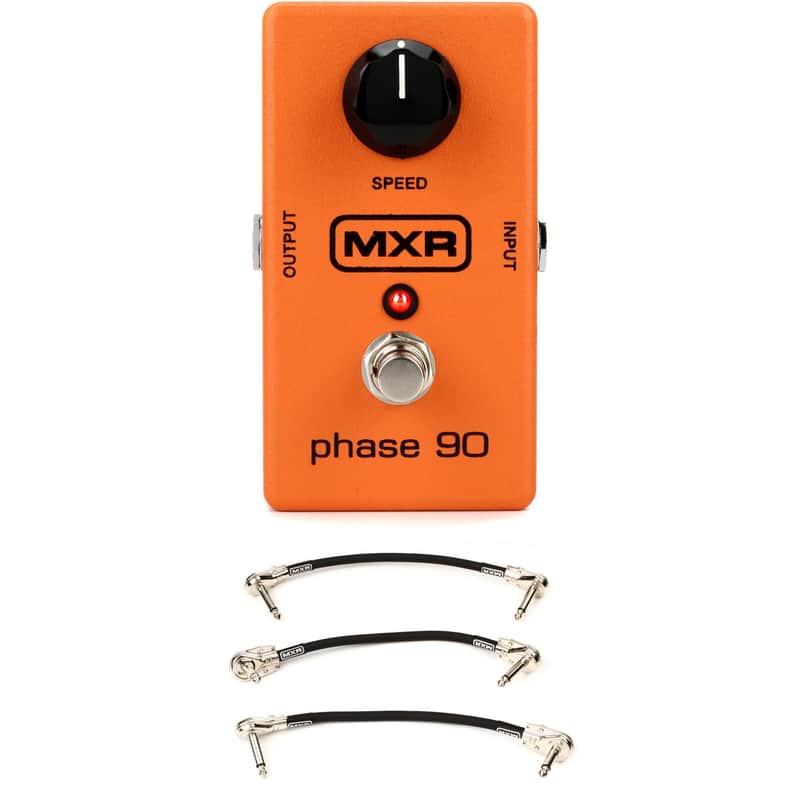 MXR M101 Phase 90 Phaser Pedal with 3 Patch Cables image 1