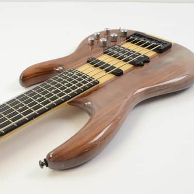 Carvin LB76 Electric 6-String Bass - Natural w/ Gig Bag - Cloudy Finish - LB-76 image 9