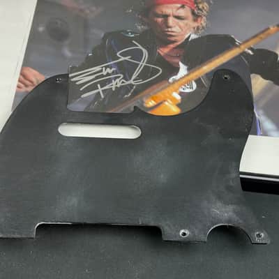 General Vintage Tone True vintage Pickguard for Blackguard ®️ Telecaster ®️ Black fiberboard Bakelite - Aged image 1