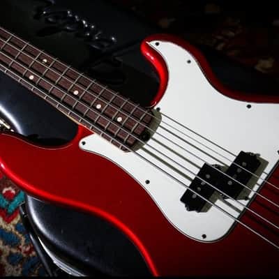 Fender Standard p bass 2006 - Chrome red image 1