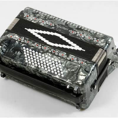 Sofiamari SM3472 34 Piano 72 Bass Button Accordion 2010s - Pearl Gray image 2