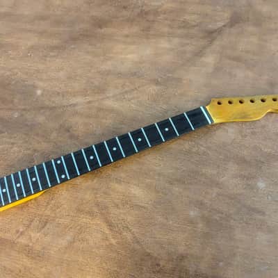 relic Vintage Fatboy Canadian Maple T guitar neck replacement Steel frets Dowel fits oem bodies image 11