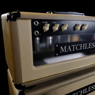 Matchless Avalon 30 Plexi Head Amp and 1x12 Cabinet - Cappuccino, Elk Beige Front, Gold Grill image 5