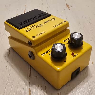 1978 Boss Overdrive OD-1 Long Dash Silver Screw 7700 Serial # image 2