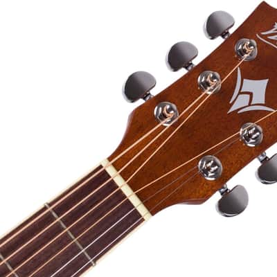 Washburn WD7SCE Harvest Series Solid Sitka Spruce Mahogany Cutaway 6-String Acoustic-Electric Guitar image 8