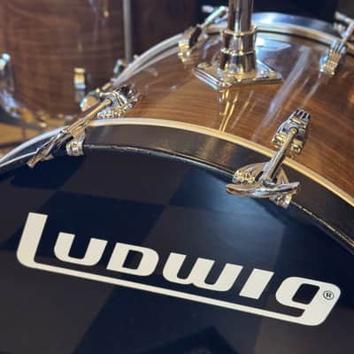 VINTAGE 1976 Ludwig Drum Set in Walnut Cortex - 14x22, 8x12, 9x13, 16x16 image 6