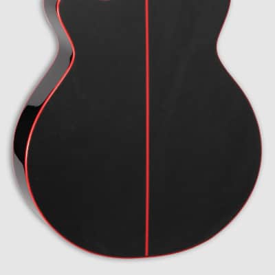 Mint Takamine GF49CE CB FX-Size Cutaway Acoustic Electric Guitar, Cosmic Black Finish image 3