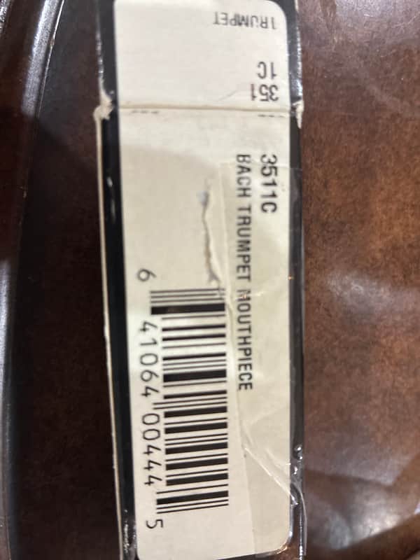 Bach 3511C Standard Series Trumpet Mouthpiece - 1C 2010s - Silver image 1