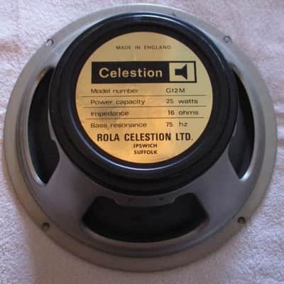 1978 Celestion Blackback G12M; 25-watt; 75hz; 16ohm; 1777 cone repaired #2 image 1