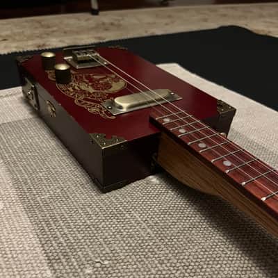 Cigar Box Guitar, 3-String Electric, Sweet Jane image 2