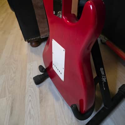 Fender Stratocaster Highway One USA LH Left Hand 2004 - Crimson Red Transparent Nitro Finish American Strat image 14