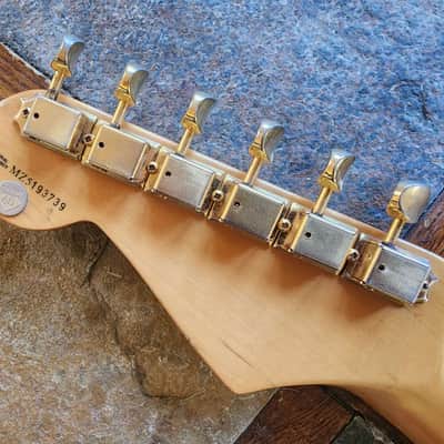 Fender strat neck MIM Deluxe 60th Anniversary 2006 - rosewood/gold image 1