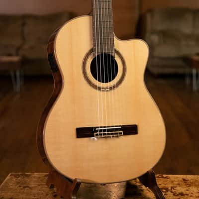 Ortega RCE158SN Performer Series Solid Spruce Top Mahogany Neck Cutaway Nylon 6-String Classical Acoustic-Electric Guitar w/Gig Bag image 13