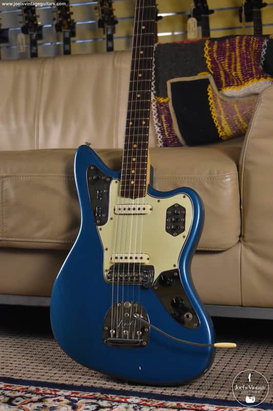 Fender Jaguar 1962 Lake Placid Blue Factory Refinish - Very Good