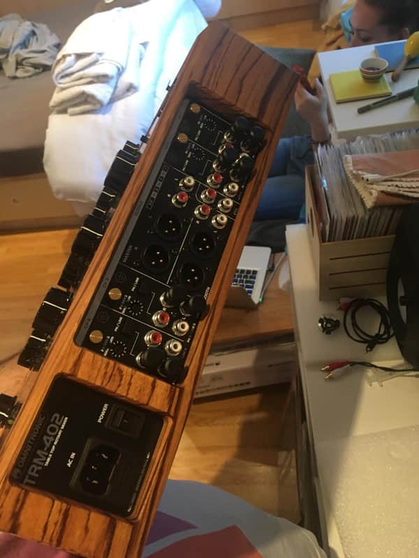 Omnitronic TRM 402 + WOOD frame ( Zebrano Essence) 2021 - Black image 1
