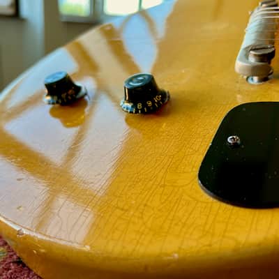 1957 Gibson Les Paul Junior TV Yellow Single Cut image 4