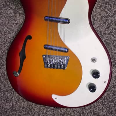 Danelectro D59 12-CS 12 Strings Electric Guitar - 2020's - Sunburst image 3