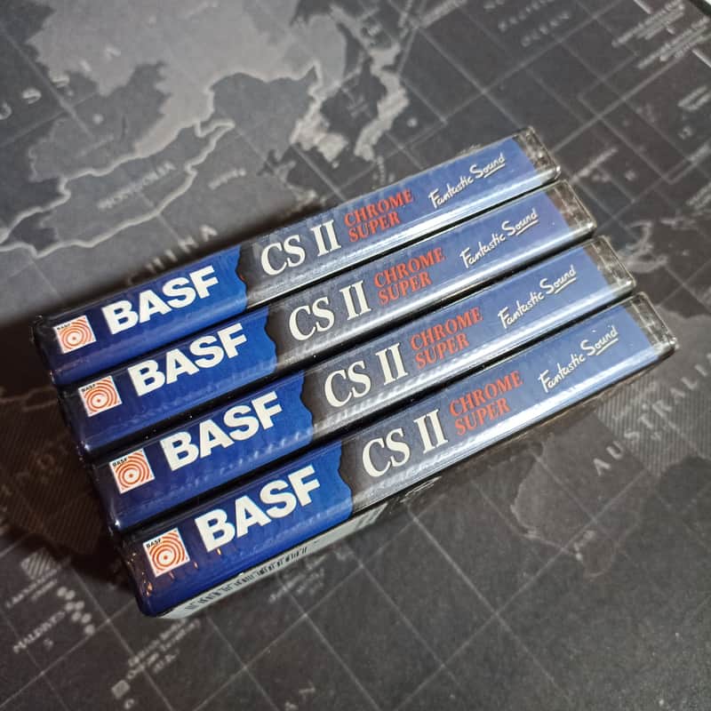 4 X BASF CS II Chrome Super 90 Fantastic Sound CD IEC II Cassette Tape 90 Mins image 1